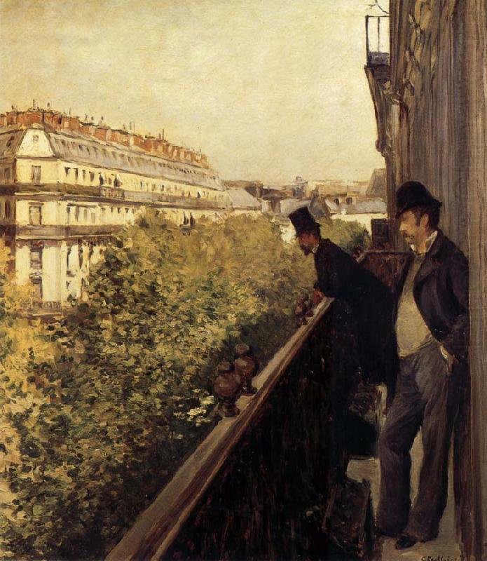 The man stand on the terrace, Gustave Caillebotte